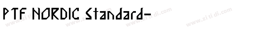 PTF NORDIC Standard字体转换